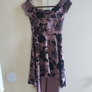 Fashion Nova Black and Purple Dress